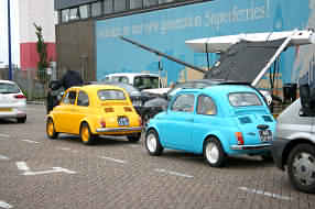 Fiat 500's - early models becoming vintage - photographs June 2012