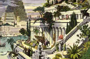 Hanging Gardens of Babylon - Dutch artist Maarten van Heemskerck 16th Century